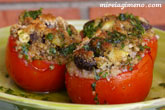 Tomates rellenos de trigo sarraceno