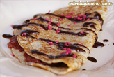 Crepes dulces de trigo sarraceno en grano