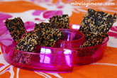 Chips de nori con semillas