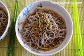 Fideos de soba con caldo de jengibre