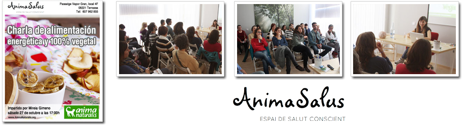 Charla de alimentación 100% vegetariana en Terrassa, en el centro AnimaSalus