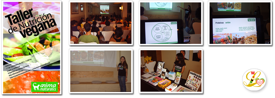 Charla de nutrición vegana realizada en el Restaurante Loving Hut, Valencia